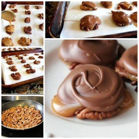 Chocolate Caramel And Pecan Turtle Clusters 99easyrecipes In 2020