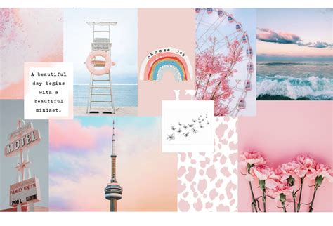 Pink Collage Computer Wallpaper Desktop Wallpaper Art Macbook