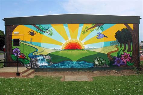 Our Artists Have Just Finished A Beautiful Mural At Sacred Heart