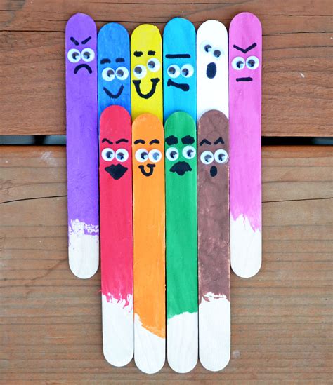 Learning Colors With Popsicle Sticks Our Life Less Ordinary Crafts