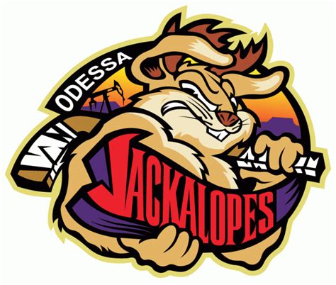 Odessa Jackalopes Primary Logo Central Hockey League Cehl Chris