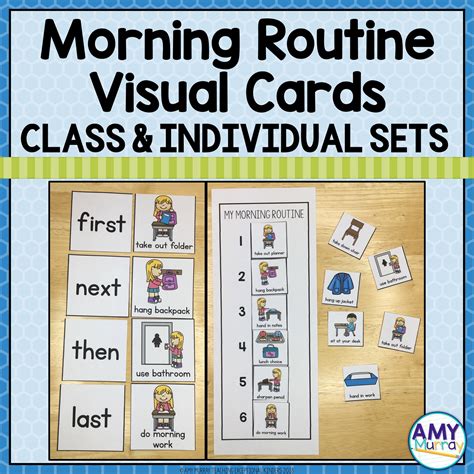 Morning Routine Visual Cards For The Classroom Teaching Exceptional