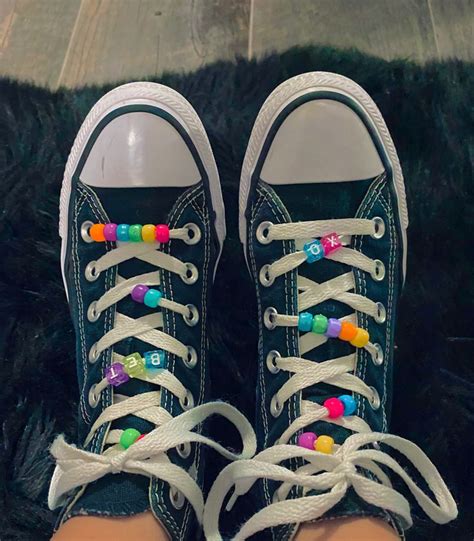 I Beaded My Shoe Laces Diy Shoes Beaded Shoes Shoe Laces