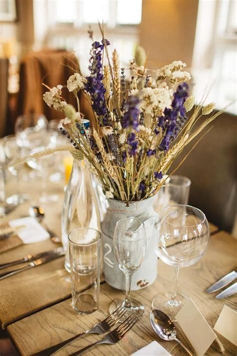 Our rustic wedding flower designs evolved naturally for the 'barn' venues of somerset & the cotswolds. 15 Ideas Wedding Dried Flowers Decor | Rustic wedding ...
