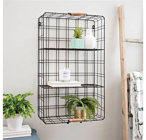Double Metal Wire Shelf With Handles Wire Shelving Wire Basket