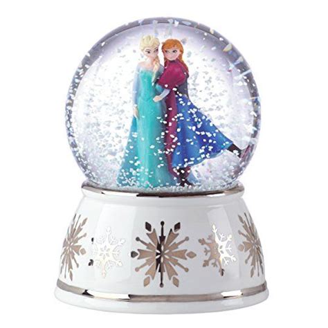 Lenox Elsa And Anna Snowglobe Musical Figurine Christmas Ornaments