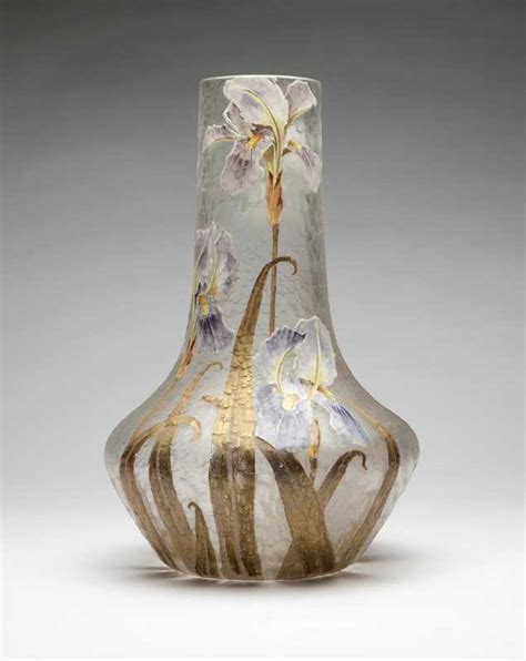 A Large Legras Mont Joye Glass Vase