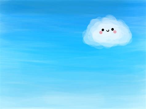 Kawaii Cloud Kawaii Cute Backgrounds