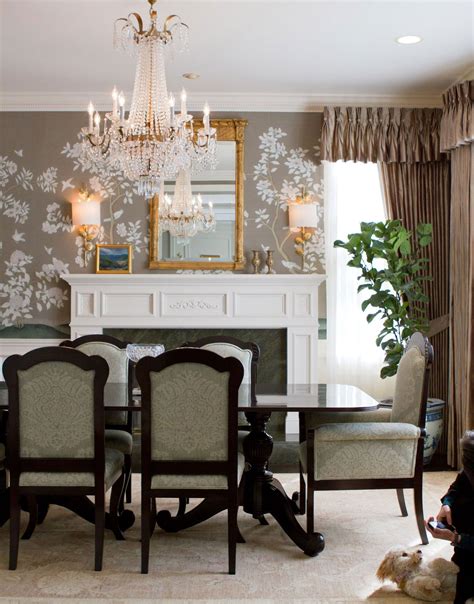 White, black, walnute,brown,red, silver, gold,blue etc. British Colonial dining room decor with Empire style ...