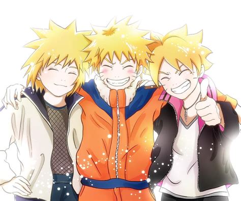 Naruto And Boruto And Minato Uzumaki Boruto Fan Art Fanpop Page