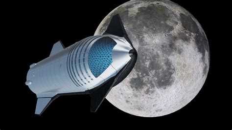Spacex Starship Moon Landing Youtube