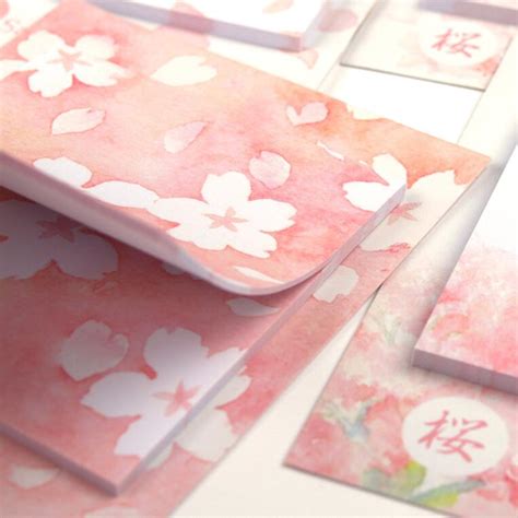 20packsslot Romantic Sakura Self Adhesive Sticky N Times Memo Pad