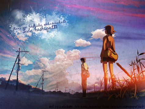 Takaki toono and akari shinohara, two very close friends and classmates, are torn apart when akari's family is transferred to another region of japan due to her family's job. 5 Centimeters Per Second Wallpapers HD / Desktop and ...