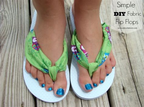 Simple Diy Fabric Flip Flops About A Mom