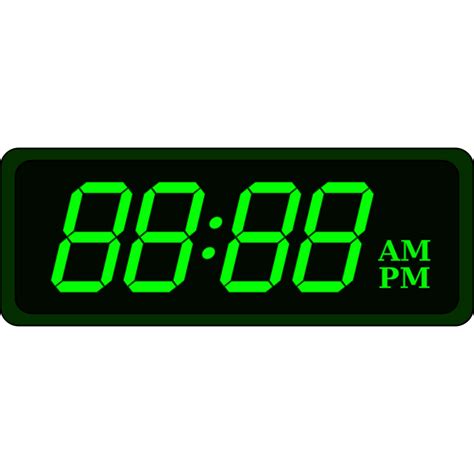 Digital Clock Clip Art