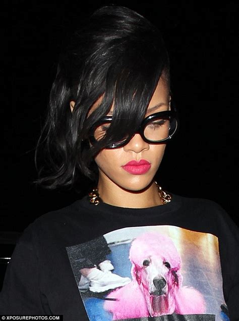 Rihanna Sexes Up Geeky Glasses And Shows Off Her Perfect Pins In Short
