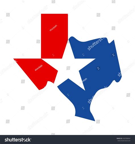 Map Of Texas Texas Logo Icon Austin Template Vector 282598454