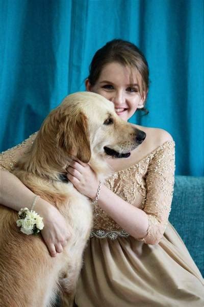 Service Dog Helps Teen Prep For Dance — In A Matching