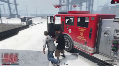 Fire Truck Mission Gta V Online Youtube