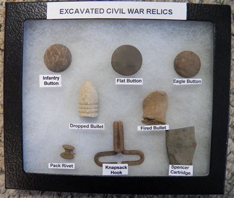 Nice T Set Of Identified Excavated Civil War Relics Etsy
