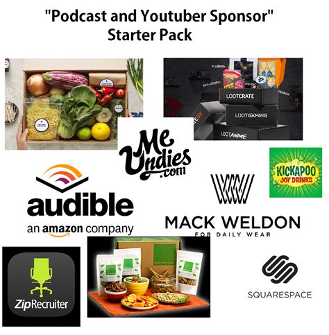 Podcast Sponsors Rstarterpacks