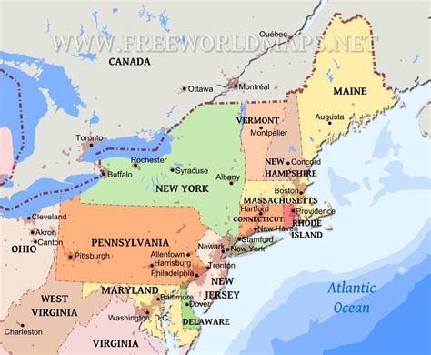 Northeastern US maps