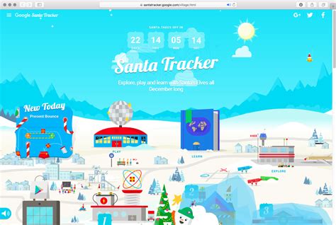 That simulates the tracking of the legendary character santa claus on christmas eve, and before that also allows users to play, watch. Google Santa Tracker goes live
