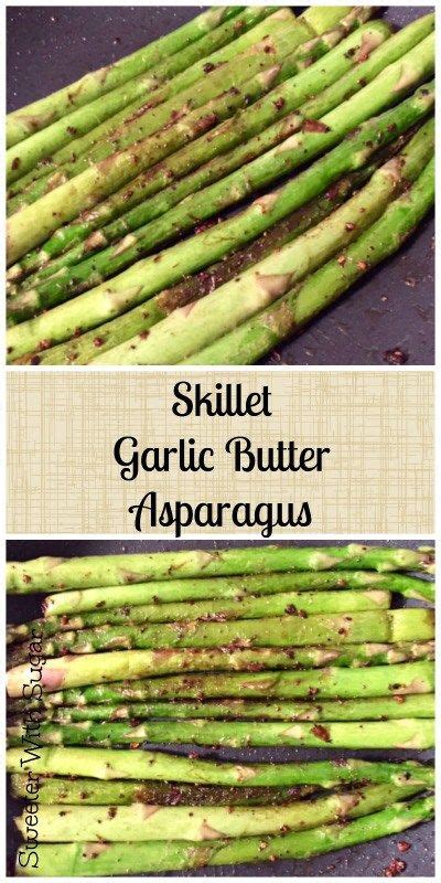 If the water doesn't cover the asparagus, cover the pan. Skillet Garlic Butter Asparagus | How to cook asparagus ...