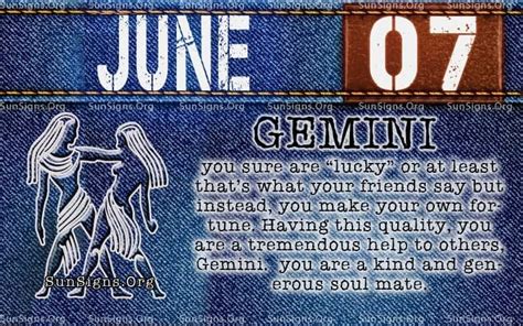 June 7 Birthday Horoscope Personality Sun Signs