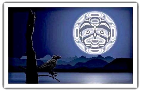 Indian Moon Native American Art Pacific Northwest Art Native Art