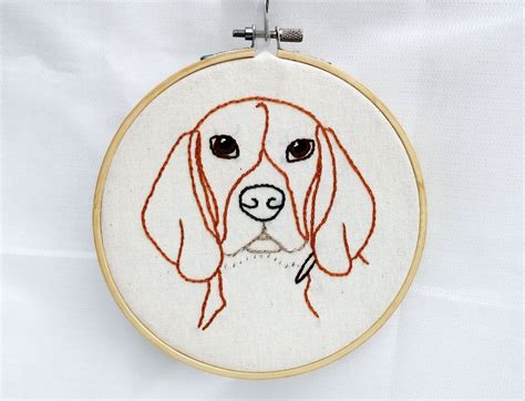 BEAGLE Dog Hand Embroidery PDF Pattern Easy Beginner hoop | Etsy | Dog ...