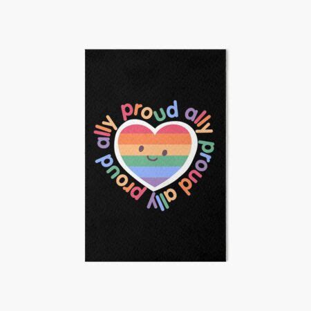 LGBTQ Sign Safe Space Equality Rainbow Heart Art Board Print By Aronia Redbubble