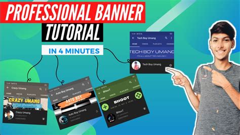 How To Make Youtube Channel Art For Free In 4 Minutes Youtube