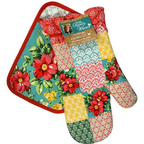 Maybe you would like to learn more about one of these? The Pioneer Woman, 2 Pack, Patchwork Oven Mitt & Pot ...