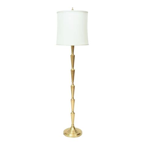 Mid Century Modern Solid Brass Tall Floor Lamp Chairish