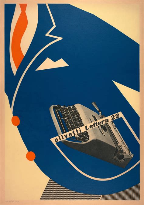 Giovanni Pintori Olivetti Poster 1953 · Sfmoma