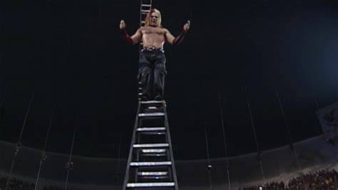 Jeff Hardy Executes A Swanton Bomb Off A Ladder Wrestlemania 2000 Wwe