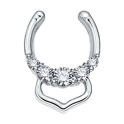 Buy Sayhi Fake Nose Ring Hoop Magnetic Septum Nose Ring Horseshoe