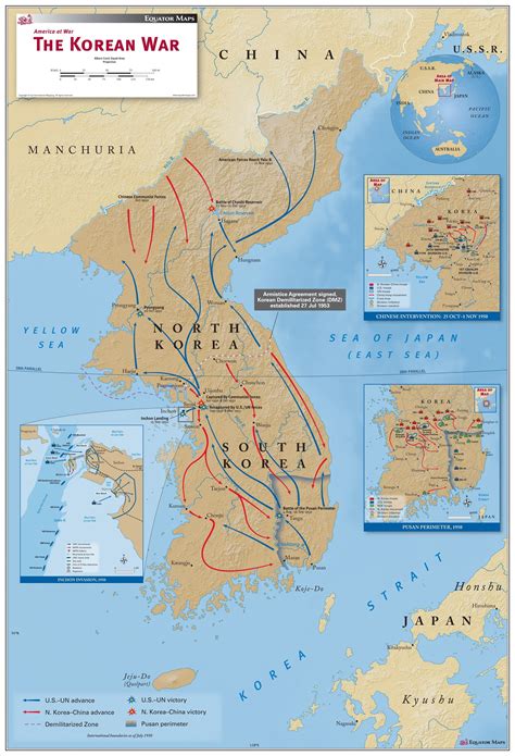 Map Of The Korean War