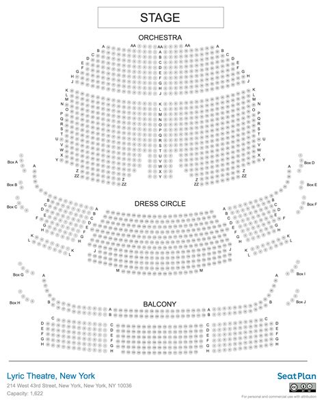 Lyric Theatre New York Seating Chart And Photos Seatplan Caa Ed