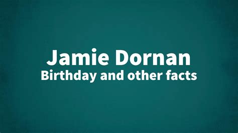 Jamie Dornan Birthday And Other Facts