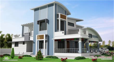 Modern Unique Style Villa Design Home Kerala Plans