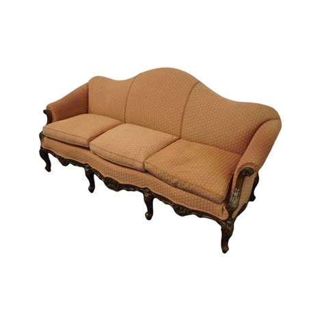 This edwardian antique mahogany camel back sofa is upholstered in fine english leather. Vintage Antique Victorian Style Camel Back Upholstered ...