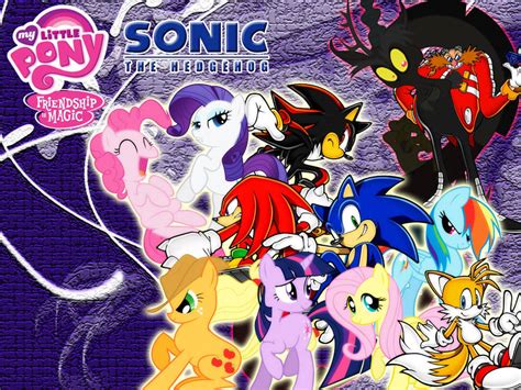 Wallpaper Sonic The Hedgehog And My Little Pony By Lightdegel On Deviantart