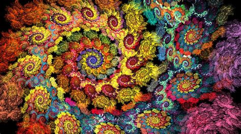 Floral Spiral Digital Art By Peggi Wolfe Fine Art America