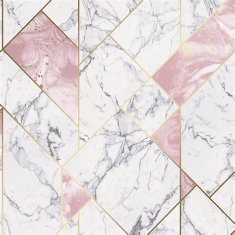 I Love Wallpaper Nexus Geometric Wallpaper Pink Gold Wallpaper From
