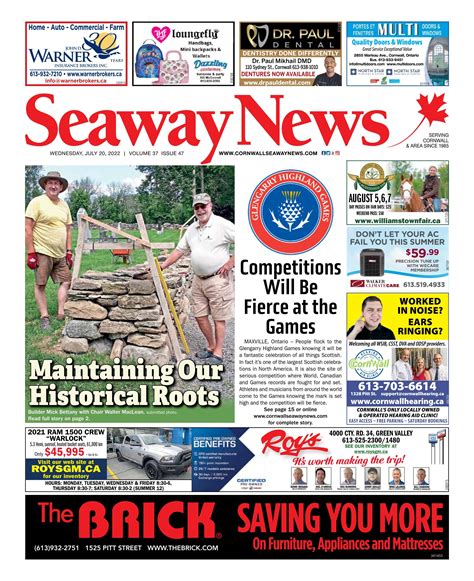 Cornwall Seaway News July 20 2022 Edition By Cornwall Seaway News Issuu