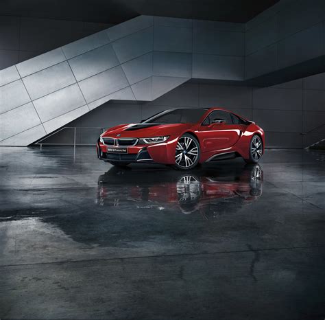 Download Wallpaper 2520x2480 Bmw I8 I12 Red Side View Hd Background