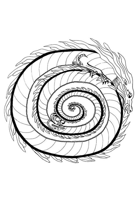 Kleurplaat fantasie mandala kleurplaat mandala. Kleurplaat Mandala Grote Enge Draak : Kleurplaten ...