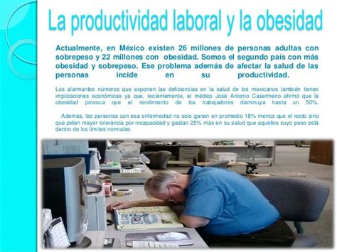 Cartel 4 Prodcutividad Laboral Por La Obesidad